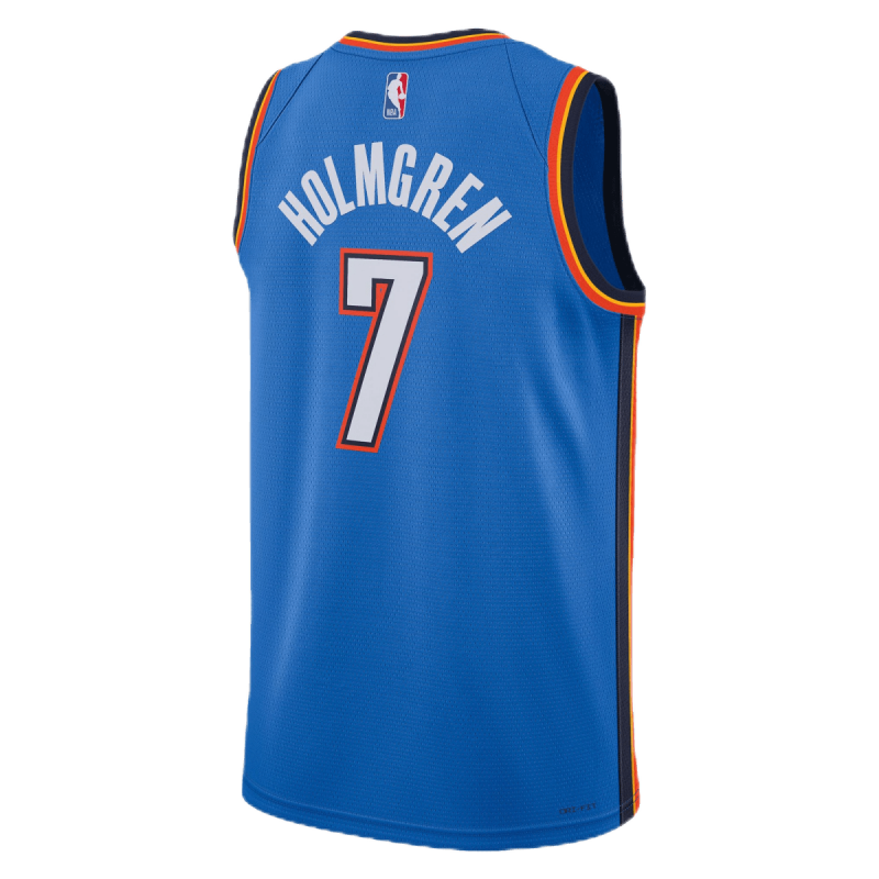 Chet Holmgren #7 Oklahoma City Thunder Blue Icon Trikot