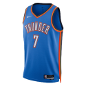Chet Holmgren #7 Oklahoma City Thunder Blue Icon Trikot