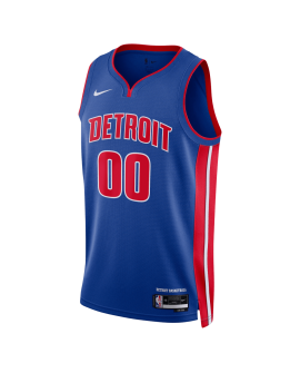 Personalisiertes Detroit Pistons Blue Icon Trikot