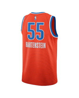 Isaiah Hartenstein #55 Oklahoma City Thunder Orange Statement-Trikot
