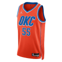 Isaiah Hartenstein #55 Oklahoma City Thunder Orange Statement-Trikot