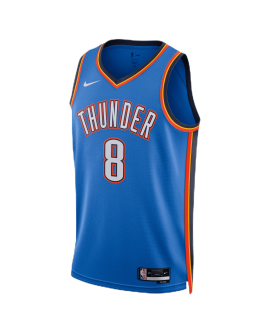 Jalen Williams #8 Oklahoma City Thunder Blue Icon Trikot