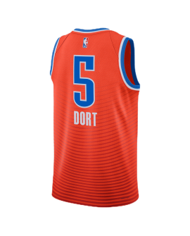 Luguentz Dort #5 Oklahoma City Thunder Orange Statement-Trikot