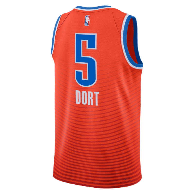 Luguentz Dort #5 Oklahoma City Thunder Orange Statement-Trikot
