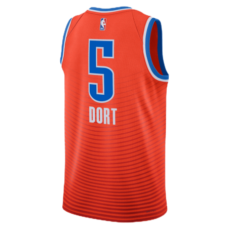 Luguentz Dort #5 Oklahoma City Thunder Orange Statement-Trikot