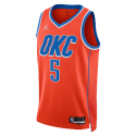 Luguentz Dort #5 Oklahoma City Thunder Orange Statement-Trikot
