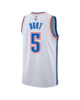Luguentz Dort #5 Oklahoma City Thunder Weiß Association Trikot