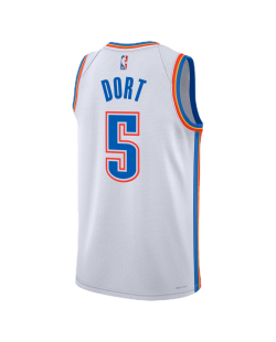 Luguentz Dort #5 Oklahoma City Thunder Weiß Association Trikot