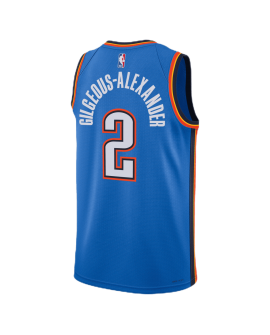 Shai Gilgeous-Alexander #2 Oklahoma City Thunder Blue Icon Trikot