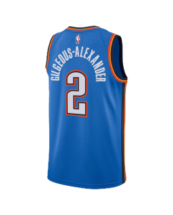 Shai Gilgeous-Alexander #2 Oklahoma City Thunder Blue Icon Trikot