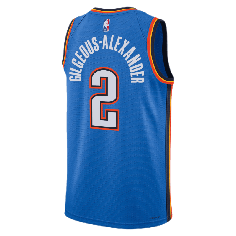 Shai Gilgeous-Alexander #2 Oklahoma City Thunder Blue Icon Trikot