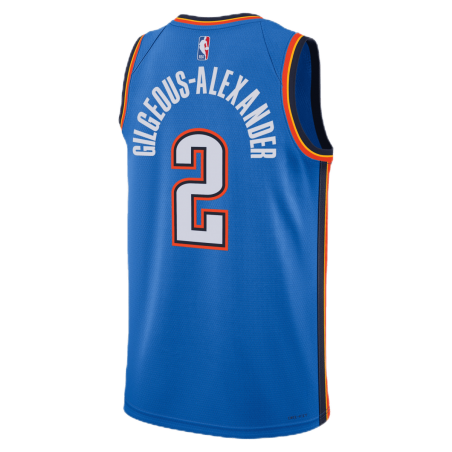 Shai Gilgeous-Alexander #2 Oklahoma City Thunder Blue Icon Trikot