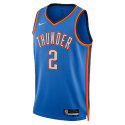 Shai Gilgeous-Alexander #2 Oklahoma City Thunder Blue Icon Trikot