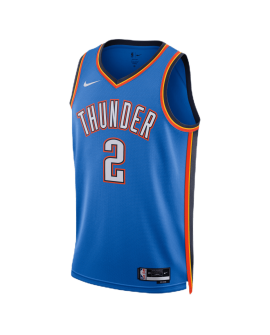 Shai Gilgeous-Alexander #2 Oklahoma City Thunder Blue Icon Trikot
