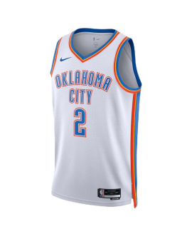 Shai Gilgeous-Alexander #2 Oklahoma City Thunder Weiß Association Trikot