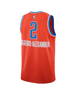 Shai Gilgeous-Alexander #2 Oklahoma City Thunder Orange Statement-Trikot