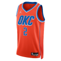 Shai Gilgeous-Alexander #2 Oklahoma City Thunder Orange Statement-Trikot