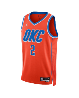 Shai Gilgeous-Alexander #2 Oklahoma City Thunder Orange Statement-Trikot