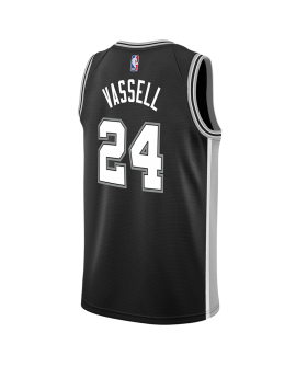 Devin Vassell #24 San Antonio Spurs Schwarzes Icon-Trikot