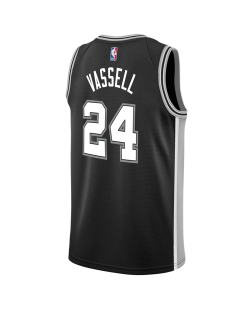 Devin Vassell #24 San Antonio Spurs Schwarzes Icon-Trikot