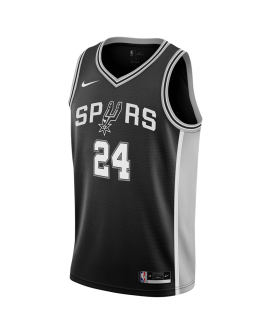 Devin Vassell #24 San Antonio Spurs Schwarzes Icon-Trikot