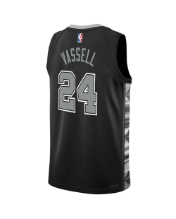 Devin Vassell #24 San Antonio Spurs Schwarzes Statement-Trikot