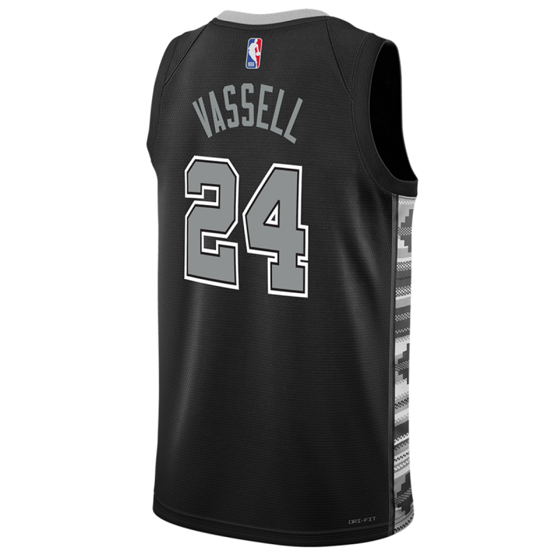 Devin Vassell #24 San Antonio Spurs Schwarzes Statement-Trikot