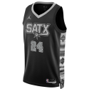 Devin Vassell #24 San Antonio Spurs Schwarzes Statement-Trikot