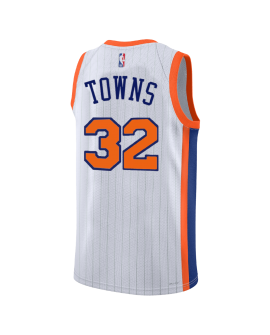 Karl-Anthony Towns #32 New York Knicks Weißes City Edition-Trikot