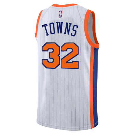 Karl-Anthony Towns #32 New York Knicks Weißes City Edition-Trikot