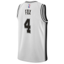 De'Aaron Fox #4 San Antonio Spurs Weißes Association-Trikot