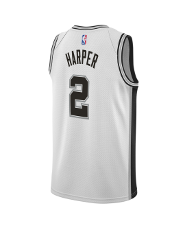 Dylan Harper #2 San Antonio Spurs Weiß Association Trikot