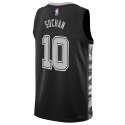 Jeremy Sochan #10 San Antonio Spurs Schwarzes Statement-Trikot