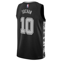 Jeremy Sochan #10 San Antonio Spurs Schwarzes Statement-Trikot