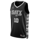 Jeremy Sochan #10 San Antonio Spurs Schwarzes Statement-Trikot