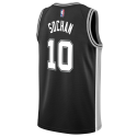 Jeremy Sochan #10 San Antonio Spurs Schwarzes Icon-Trikot