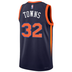 Karl-Anthony Towns #32 New York Knicks Navy Statement-Trikot