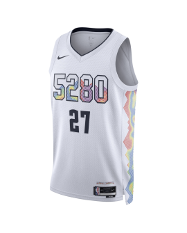 Jamal Murray #27 Denver Nuggets Weißes City Edition-Trikot