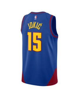 Nikola Jokić #15 Denver Nuggets Blaues Statement-Trikot