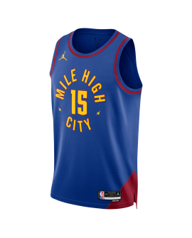 Nikola Jokić #15 Denver Nuggets Blaues Statement-Trikot