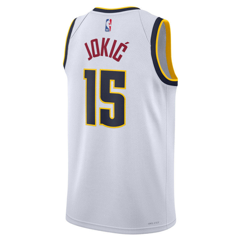 Nikola Jokić #15 Denver Nuggets Weiß Association-Trikot