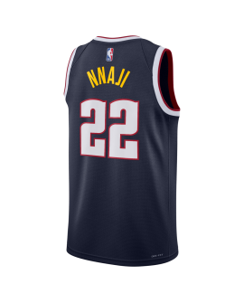 Zeke Nnaji #22 Denver Nuggets Navy Icon Trikot