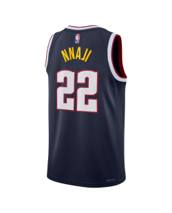 Zeke Nnaji #22 Denver Nuggets Navy Icon Trikot