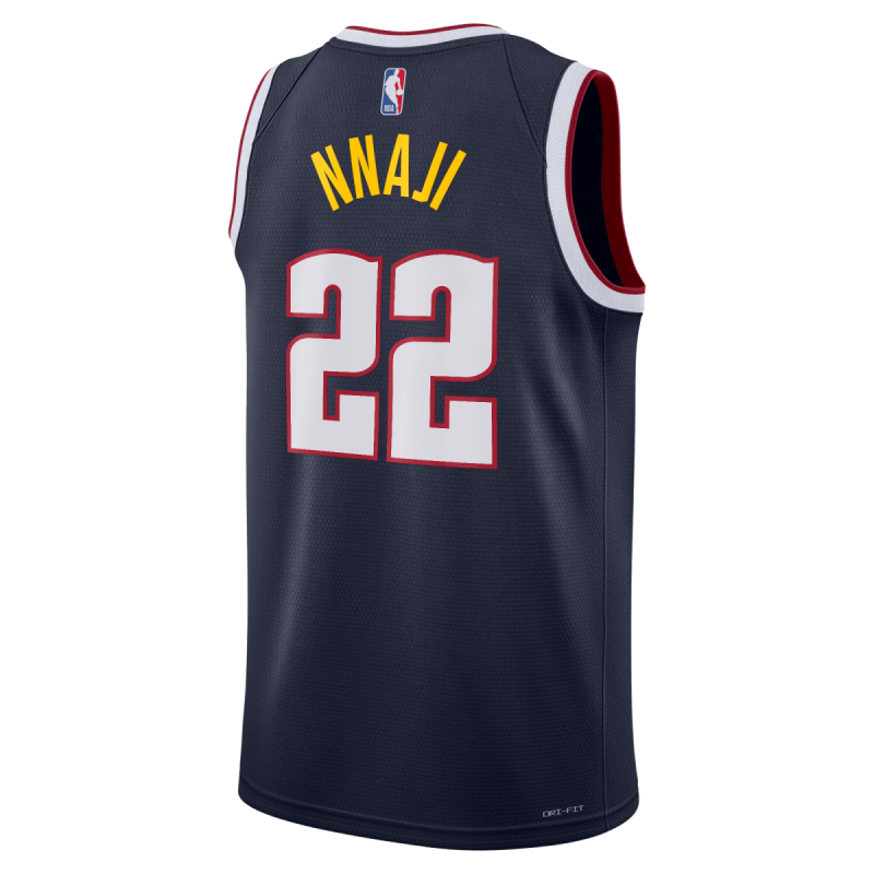 Zeke Nnaji #22 Denver Nuggets Navy Icon Trikot