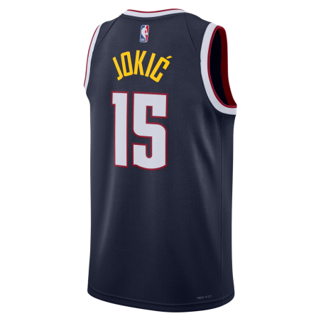 Nikola Jokić #15 Denver Nuggets Navy Icon-Trikot