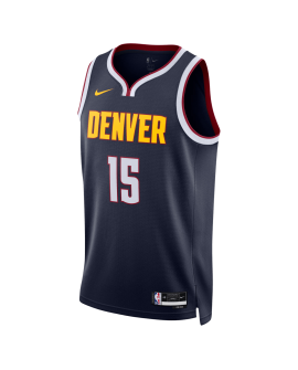 Nikola Jokić #15 Denver Nuggets Navy Icon-Trikot