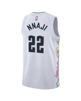 Zeke Nnaji #22 Denver Nuggets Weißes City Edition-Trikot