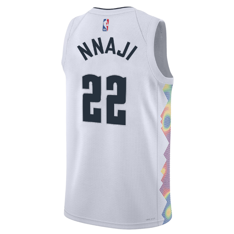Zeke Nnaji #22 Denver Nuggets Weißes City Edition-Trikot