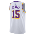 Weißes Association-Trikot der Austin Reaves #15 der Los Angeles Lakers