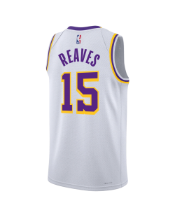 Weißes Association-Trikot der Austin Reaves #15 der Los Angeles Lakers